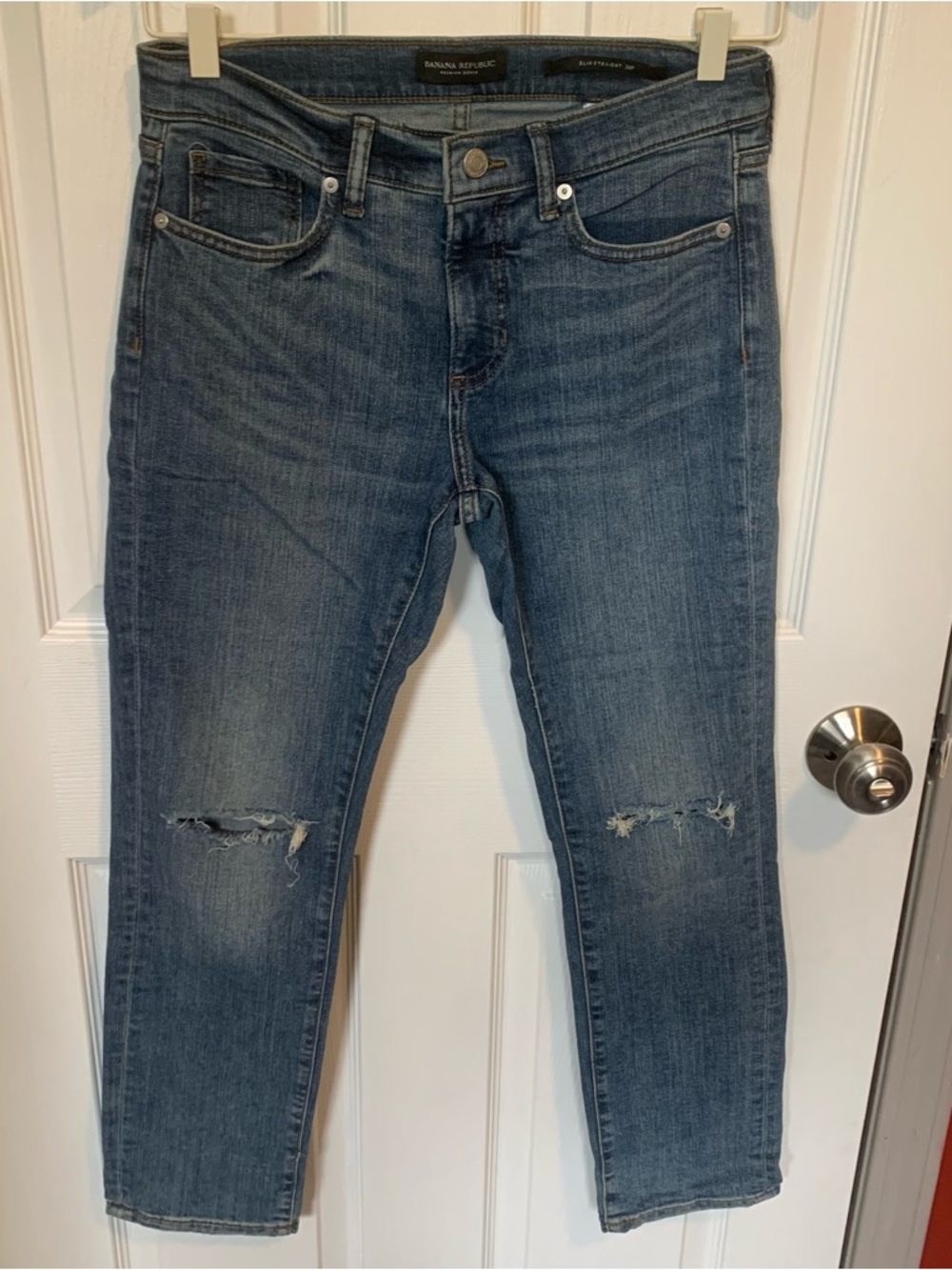 Banana Republic Blue Slim Straight Denim Jeans